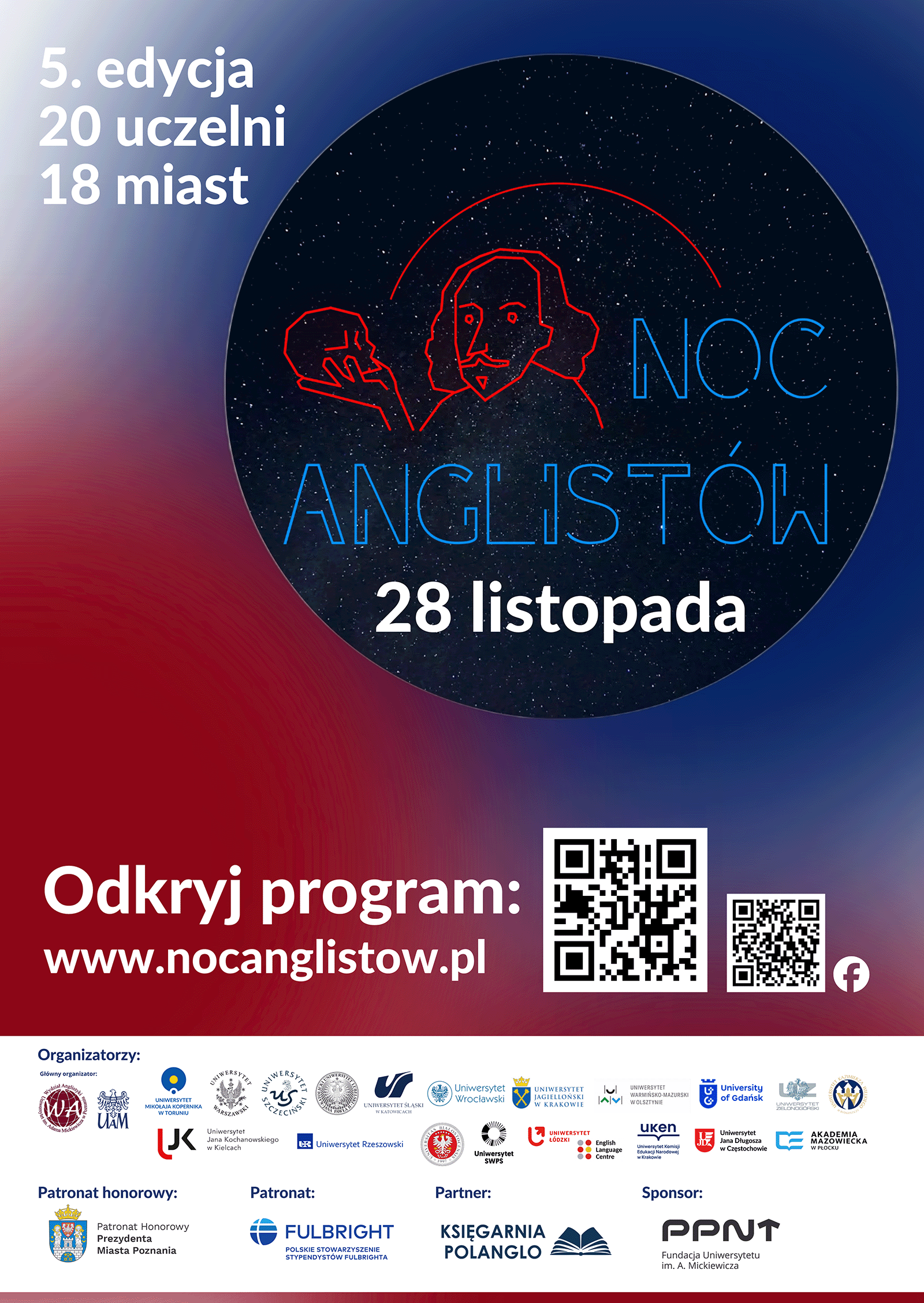 grafika promocyjna: podstawowe informacje o wydarzeniu jak na powiązanej stronie podane na barwnym tle