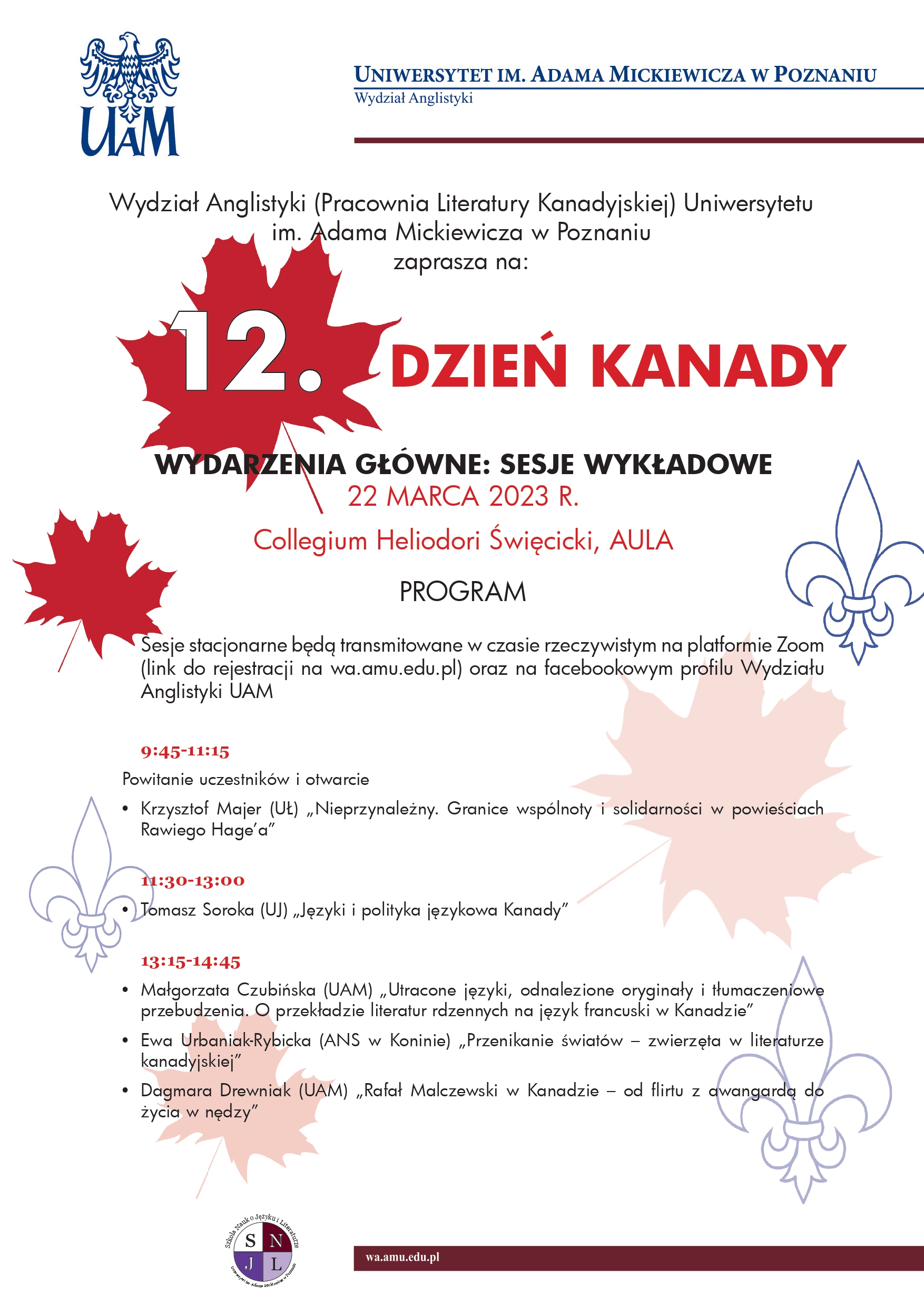 Program Dnia Kanady na WA 2023
