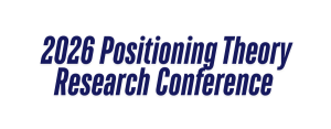 karta tytułowa: białe tło i ciemnoniebieski napis w języku angielskim „2026 Positioning Theory Research Conference”
