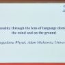 photograph: title card of a presentation being displayed on a screen
