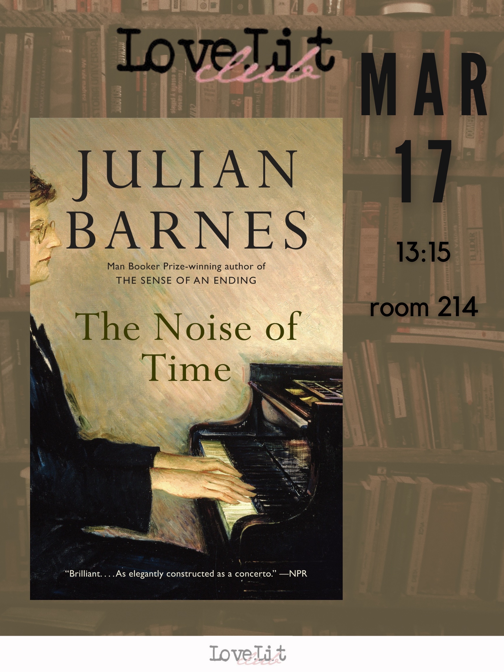 promotional poster: book cover embedded on a background with basic information on the event as provided on the associated page