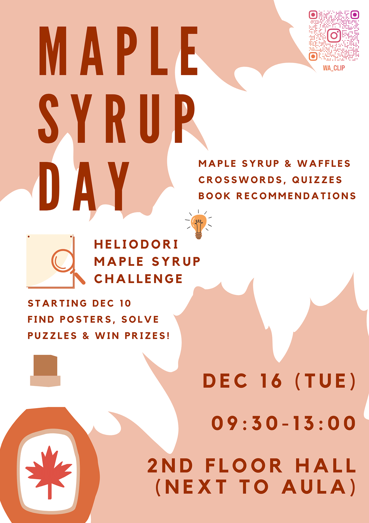 promotional poster: basic information on the event as provided on the associated page and some graphics