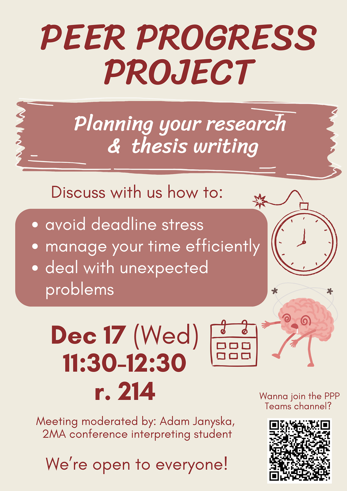 promotional poster: basic information on the event as provided on the associated page and some graphics