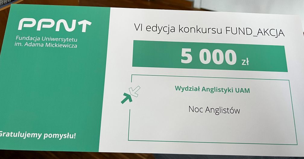 zdjęcie: symboliczny czek na 5.000 PLN