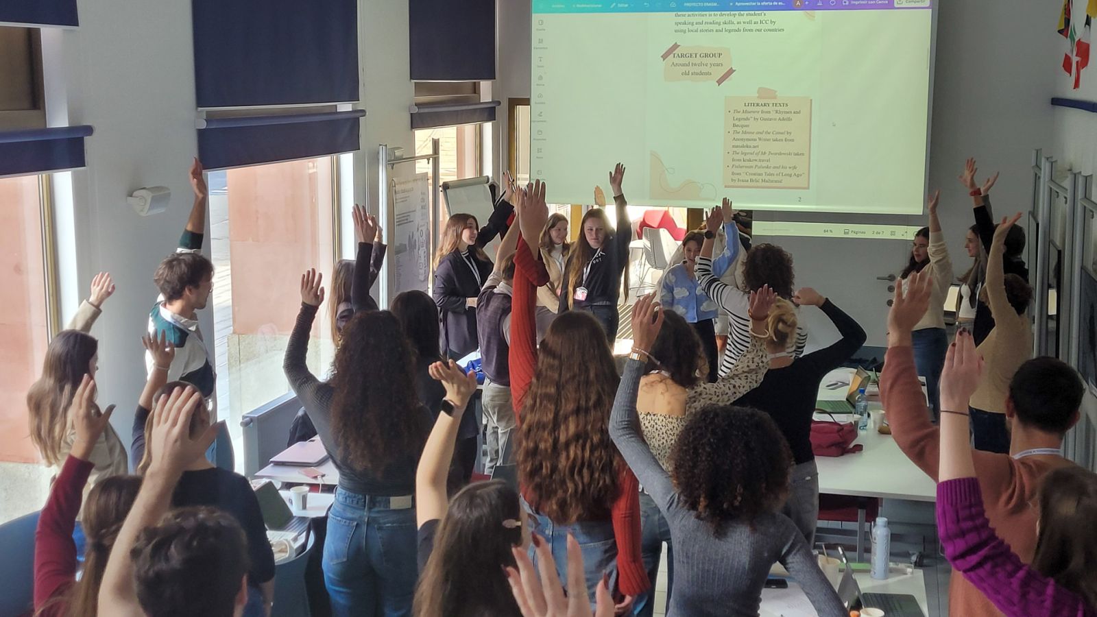 photograph: group of more than ten people in a seminar room
