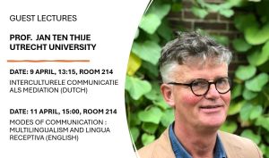 Jan ten Thije (Universiteit Utrecht): Modes of communication: Multilingualism and lingua receptiva