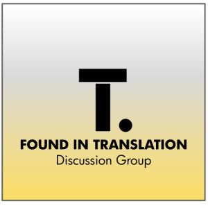 znak grupy „Found in Translation”; napis w czerni na żółtym tle