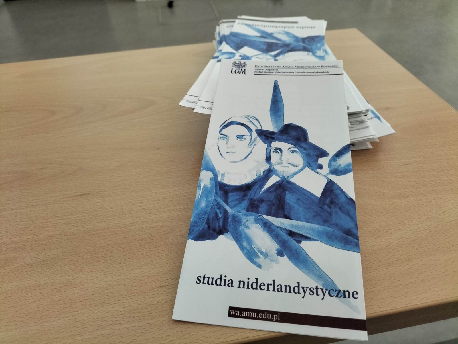zdjęcie: ulotki promocyjne rozłożone na stole