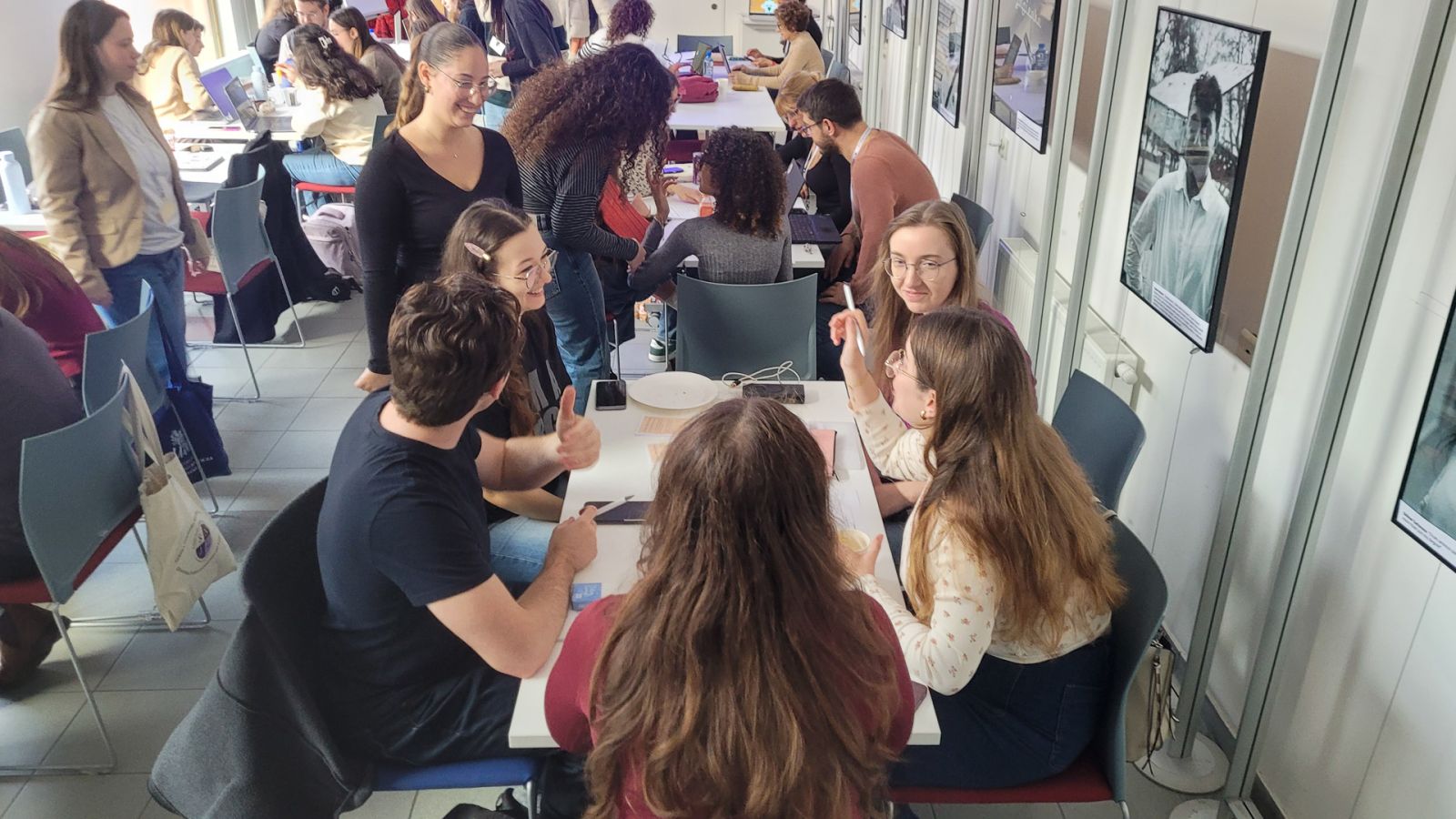 photograph: group of more than ten people in a seminar room