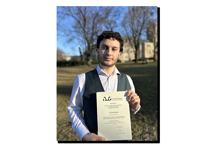 zdjęcie: mgr Piotr Matczak z dyplomem