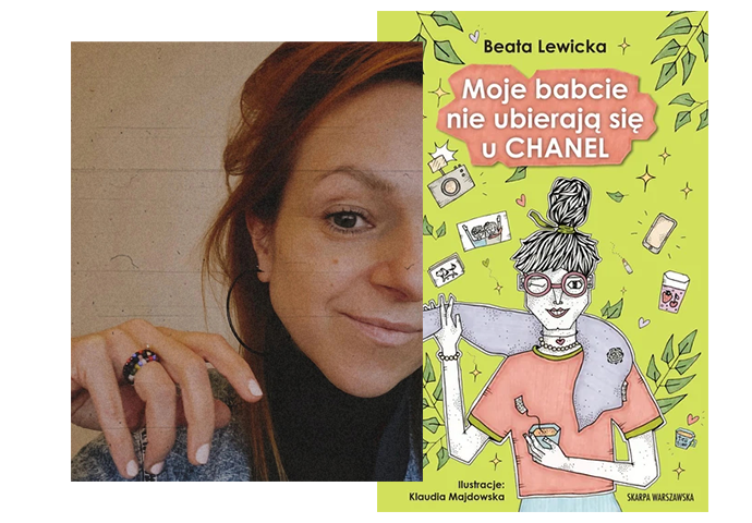 zdjęcie Klaudii Majdowskiej i okładka książki