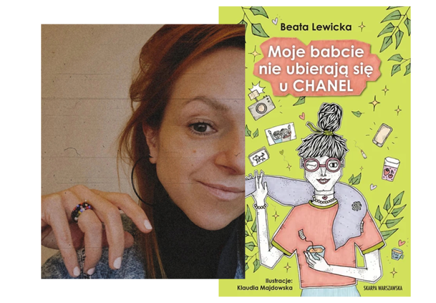 zdjęcie Klaudii Majdowskiej i okładka książki
