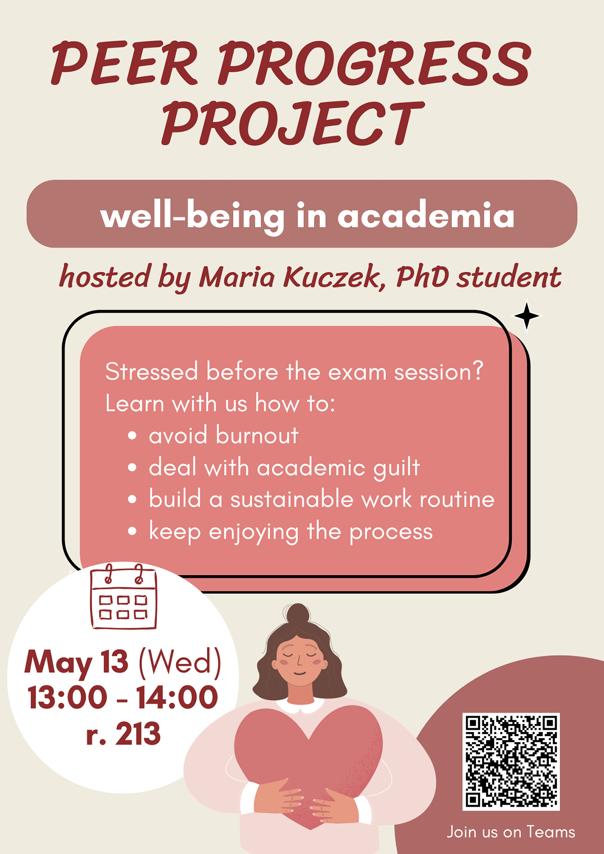 promotional poster: basic information on the event as provided on the associated page and some graphics